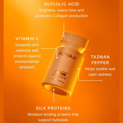 ALPHA-H Liquid Gold- Clinically proven to increase luminosity, improve elasticity and even skin tone and texture