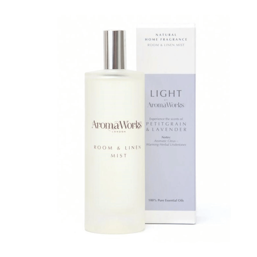AromaWorks Light Range Petitgrain & Lavender Room Mist 100ml