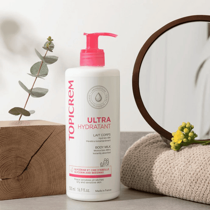 TOPICREM Ultra Hydratant - Creamy, light fragranced body milk that melts instantly on the skin