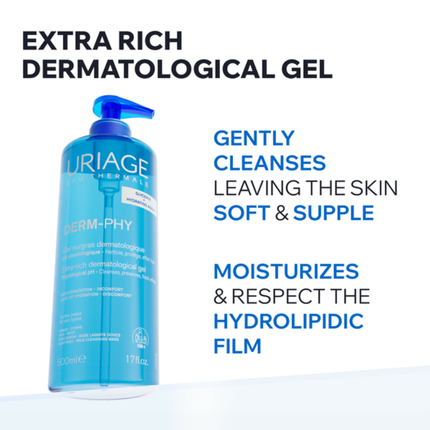 Uriage Derm-Phy Extra-Rich Dermatological Gel  500ml