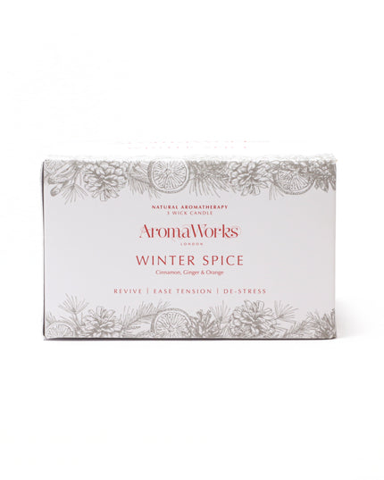 AromaWorks Winter Spice 3 Wick Candle