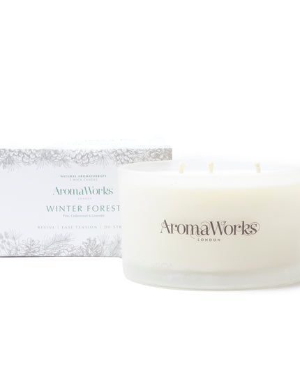 AromaWorks Winter Forest 3 Wick Candle