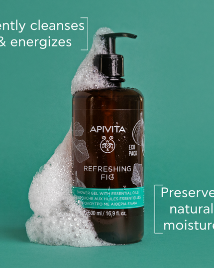 Apivita Refreshing Fig Shower Gel with Essential Oils 250ml