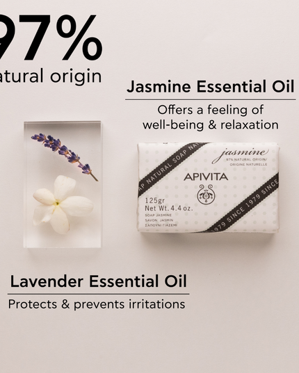 Apivita Natural Soap Jasmine 125G