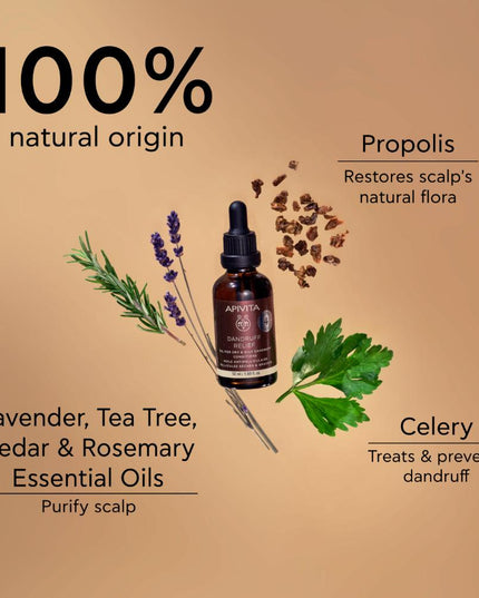 Apivita Holistic Hair Care Dandruff Relief Oil 50ml