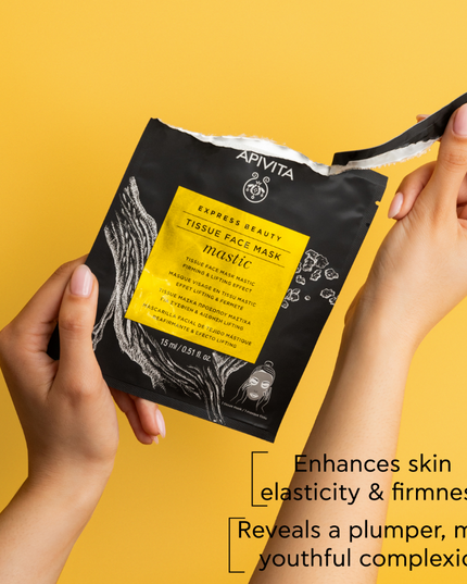 Apivita Tissue Face Mask- Mastic Firming & Lifting Effect 15ml