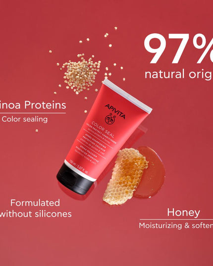 Apivita Color Seal Conditioner with Quinoa Protein & Honey 150ml