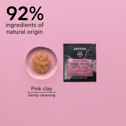 Apivita Pink Clay Gentle Cleansing Face Mask 2X8ml