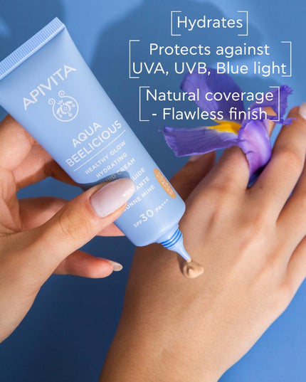 Apivita Aqua Beelicious Healthy Glow Hydrating Fluid Cream 40ml