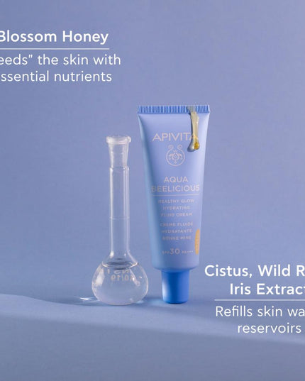 Apivita Aqua Beelicious Healthy Glow Hydrating Fluid Cream 40ml