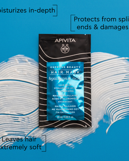Apivita Express Hair Mask - Hyaluronic Acid 20ml