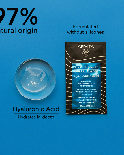Apivita Express Hair Mask - Hyaluronic Acid 20ml