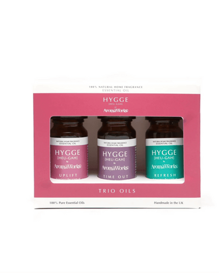 AROM WORKS Hygge Uplift, Time Out & Refresh Trio 10ml Oil
