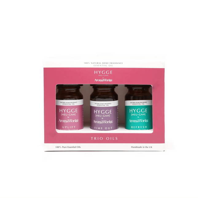 AROM WORKS Hygge Uplift, Time Out & Refresh Trio 10ml Oil