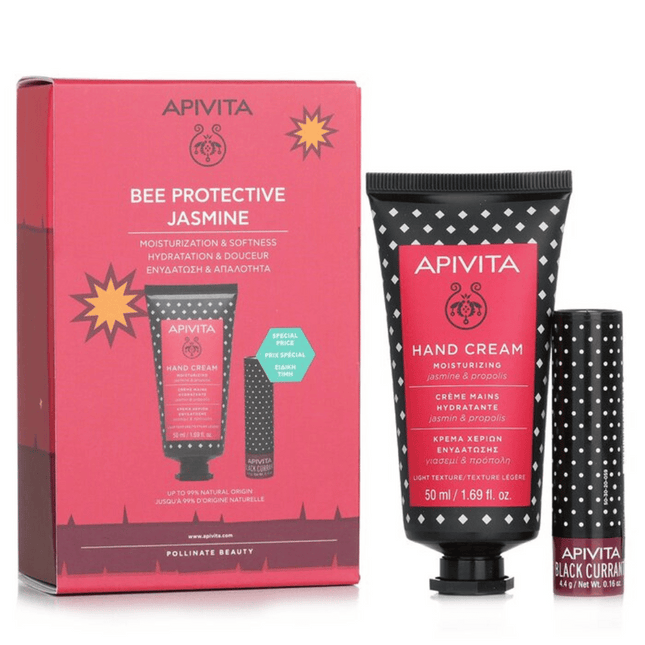 Apivita - Hand Cream Jasmin & Lip Balm Blackcurrent Gift Set