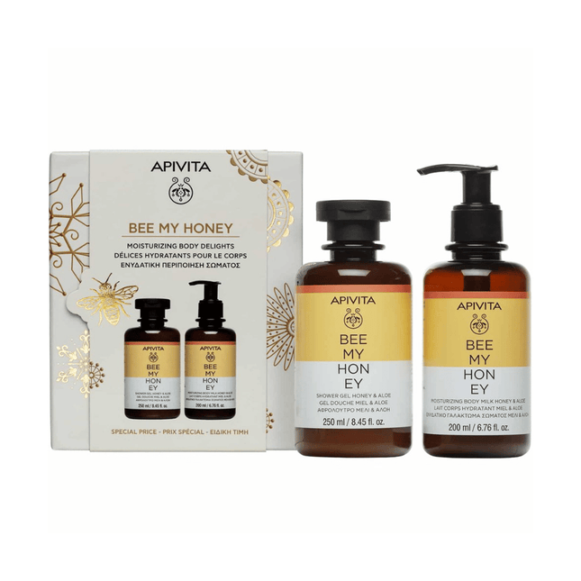 Apivita Bee My Honey Shower Gel & Body Milk Duo