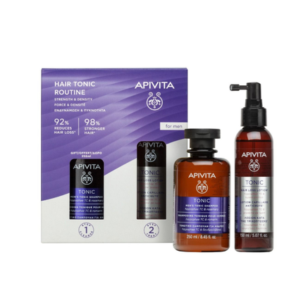 Apivita Hair Tonic Routine For Men