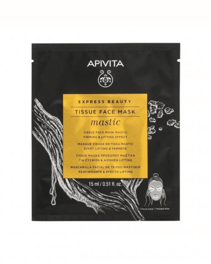 Apivita Tissue Face Mask- Mastic Firming & Lifting Effect 15ml