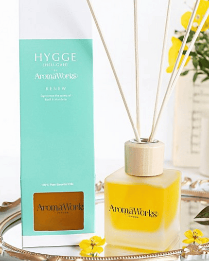 AromaWorks -Hygge Renew Reed Diffuser Basil and Mandarin