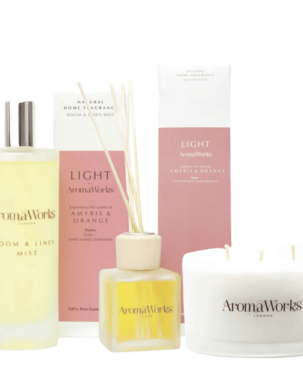 AromaWorks Light Range- Amyris & Orange Bundle with Free Room Mist
