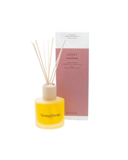 AromaWorks Light Range- Amyris & Orange Reed Diffuser 200ml
