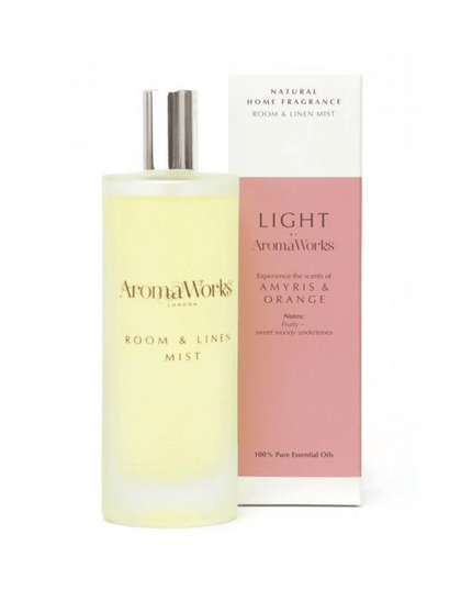 AromaWorks Light Range- Amyris & Orange Room Mist 100ml