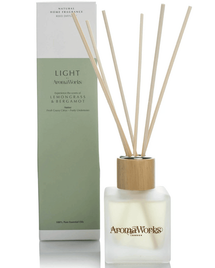 AromaWorks Light Range - Lemongrass & Bergamot Reed Diffuser 100ml