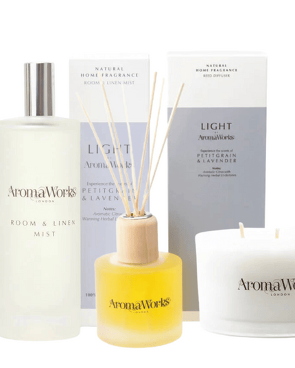 AromaWorks Light Range - Petitgrain & Lavender Bundle with Free Room Mist