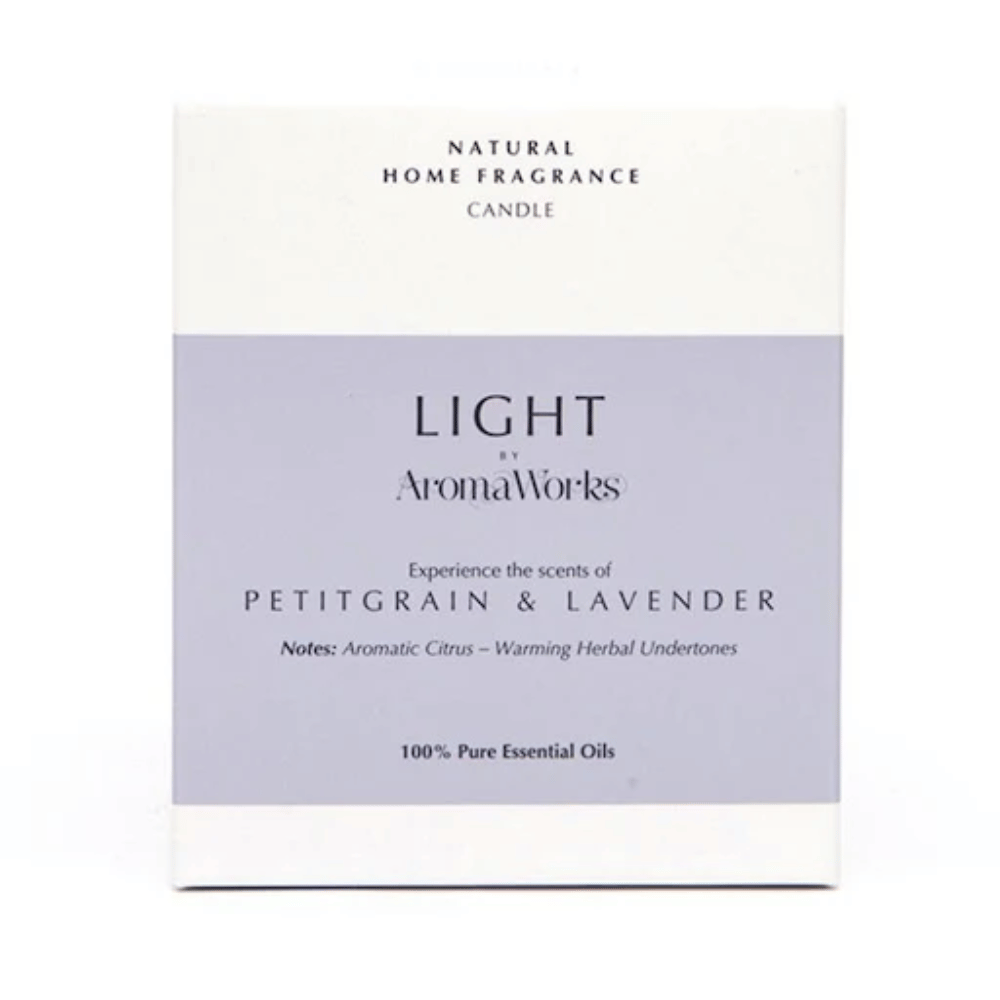 AromaWorks Light Range - Petitgrain & Lavender Candle 30cl AromaWorks Light Range - Petitgrain & Lavender Candle 30cl