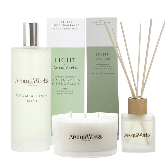 AromaWorks Light Range Lemongrass and Bergamot with Free Room Mist