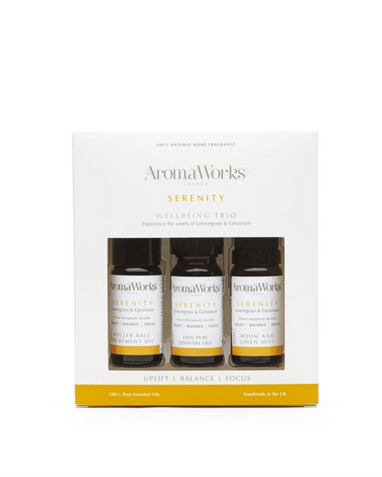 AromaWorks Serenity Wellbeing Trio 3 x 10ml products