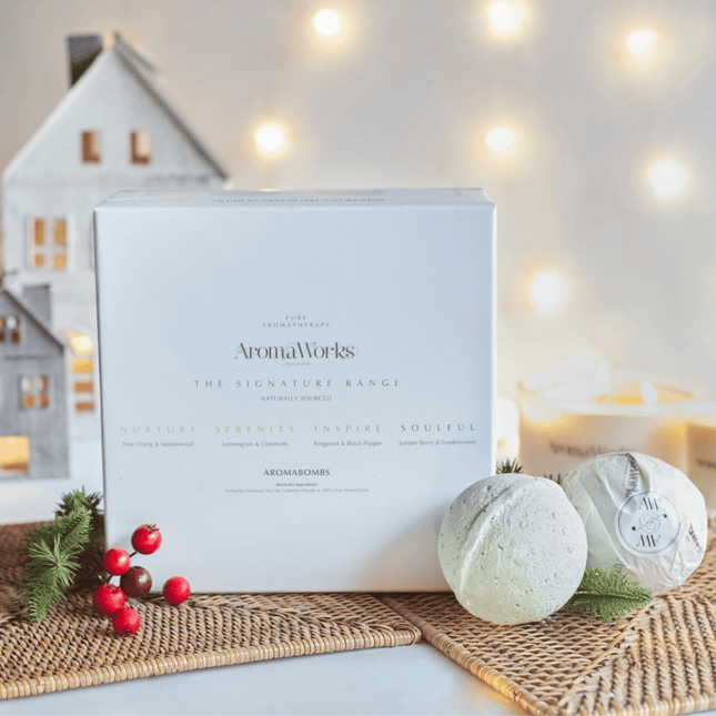 AromaWorks Quad Box Aromabomb Bath Bombs - Box of 4