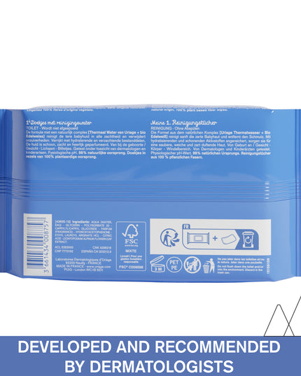 Uriage Baby's 1st Cleansing Thermal Water Wipes 70 Pack