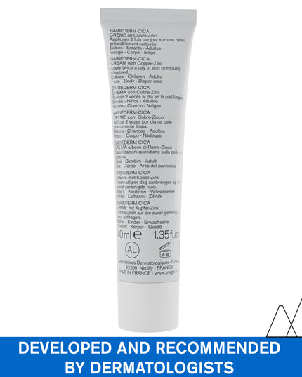 Uriage Bariederm Repairing Cica Cream, Copper And Zinc 40ml