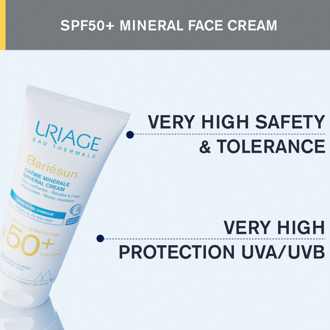 Uriage Bariesun Mineral Cream SPF50+ Allergic Skin 100ml