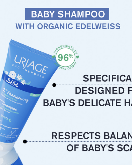 Uriage Baby's 1st Extra Gentle Soap Free Shampoo