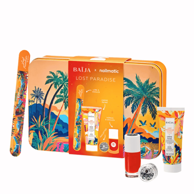 Baija x nailmatic  Lost Paradise Nails & Glitter Party Gift Set - Red & Silver