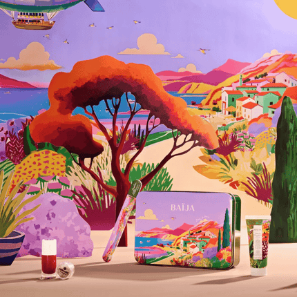 Baija x nailmatic Jardin Pallanca Nails & Glitter Party Gift Set - Red & Gold