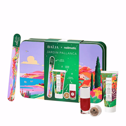 Baija x nailmatic Jardin Pallanca Nails & Glitter Party Gift Set - Red & Gold