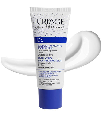 Uriage D.S. Regulating Emulsion, Irritation, Redness, Scales 40ml