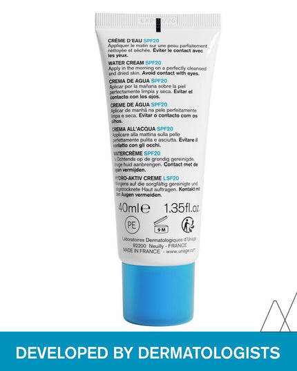 Uriage Moisturising Light Water Cream With Spf20 40ml