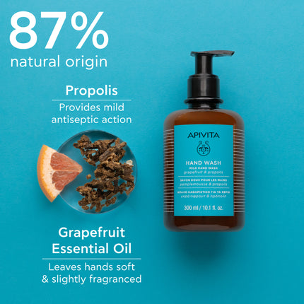 Apivita Hand Wash With Grapefruit & Propolis  300ml