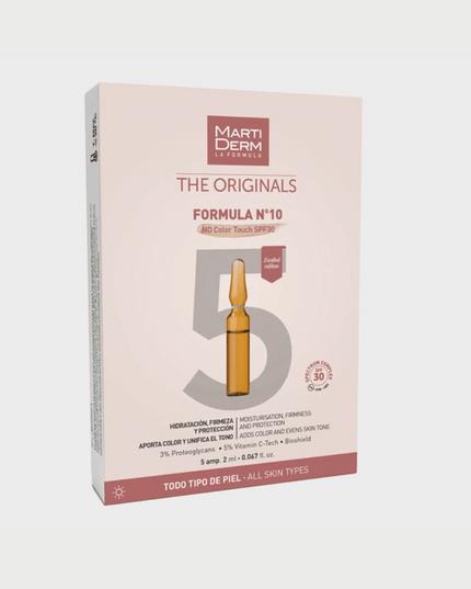 Martiderm The Originals Formula Nº10 HD Color Touch SPF30 Ampoules - 5 Ampoules