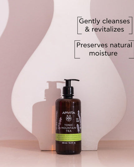 Apivita Tonic Mountain Tea Shower Gel 500ml