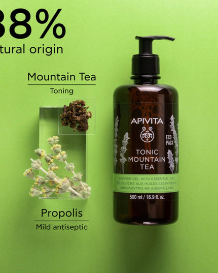 Apivita Tonic Mountain Tea Shower Gel 500ml