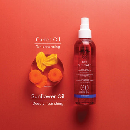 Apivita-Bee Sun Safe- Satin Touch Tan Perfecting Body Oil Spf30