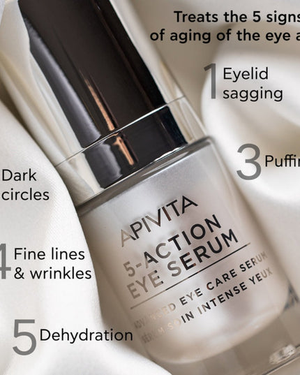 Apivita 5 Action Intensive Care Eye Serum, 15ml