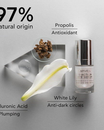 Apivita 5 Action Intensive Care Eye Serum, 15ml