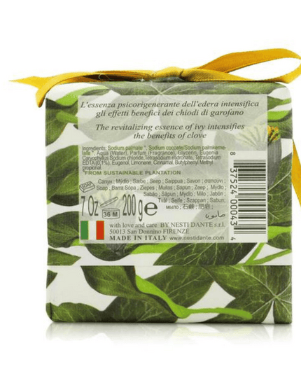 Nesti Dante Gli Officinali  Ivy & Clove Soap 200g Back
