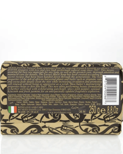 Nesti Dante Luxury Black Soap Soap 250g Back